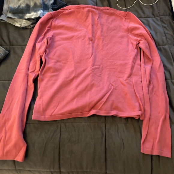 pink button up cardigan size medium - Picture 2 of 2